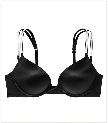 Victoria's Secret Women's Very Sexy Bombshell Adds-2-Cups Push Up Double Shine Strap Bra, Bras for Women (32A-38DDD)