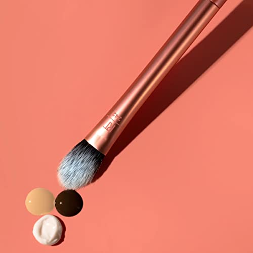 Real Techniques Brightening Concealer Makeup Brush + Eye Cream, Pink