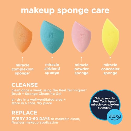 Real Techniques Brightening Concealer Makeup Brush + Eye Cream, Pink
