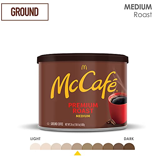 McCafe Premium Roast, Medium Roast Ground Coffee, 30 oz Canister