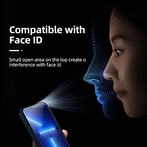 NEW'C 3 Pack Designed for iPhone 16, iPhone 15, iPhone 15 Pro (6.1 inches) Screen Protector Tempered Glass,Case Friendly Ultra Resistant