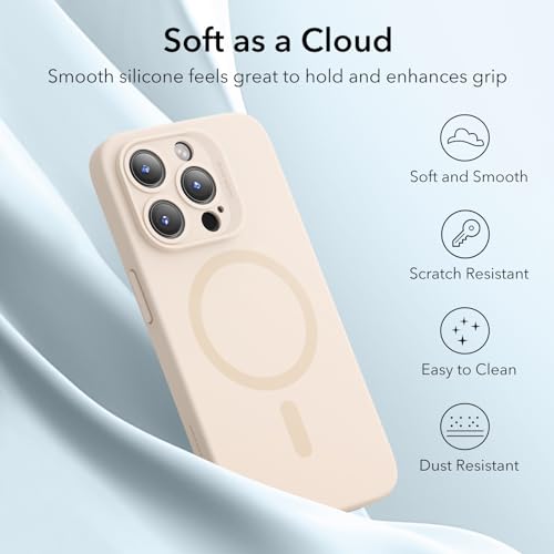 ESR for iPhone 16 Pro Max Case, Compatible with MagSafe, Shockproof Military-Grade Protection, Magnetic Phone Case for iPhone 16 Pro Max, Classic Hybrid Case (HaloLock), Clear