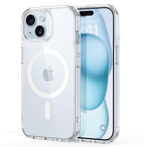 ESR for iPhone 16 Pro Max Case, Compatible with MagSafe, Shockproof Military-Grade Protection, Magnetic Phone Case for iPhone 16 Pro Max, Classic Hybrid Case (HaloLock), Clear