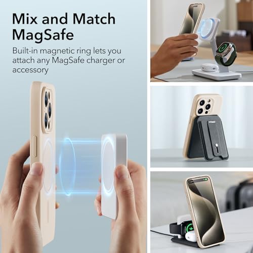 ESR for iPhone 16 Pro Max Case, Compatible with MagSafe, Shockproof Military-Grade Protection, Magnetic Phone Case for iPhone 16 Pro Max, Classic Hybrid Case (HaloLock), Clear