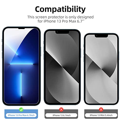 NEW'C 3 Pack Designed for iPhone 16, iPhone 15, iPhone 15 Pro (6.1 inches) Screen Protector Tempered Glass,Case Friendly Ultra Resistant