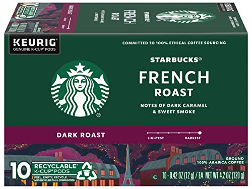 Starbucks K-Cup Coffee Pods, Naturally Flavored Coffee Variety Pack for Keurig Brewers, 100% Arabica, 1 Box (40 Pods)