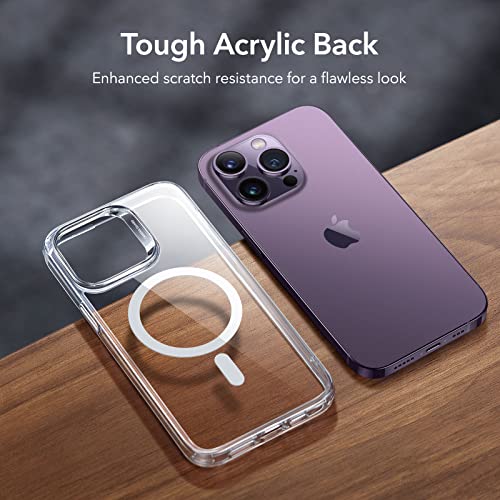 ESR for iPhone 16 Pro Max Case, Compatible with MagSafe, Shockproof Military-Grade Protection, Magnetic Phone Case for iPhone 16 Pro Max, Classic Hybrid Case (HaloLock), Clear