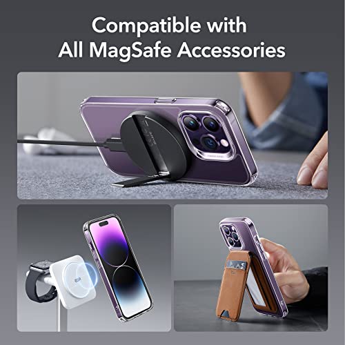 ESR for iPhone 16 Pro Max Case, Compatible with MagSafe, Shockproof Military-Grade Protection, Magnetic Phone Case for iPhone 16 Pro Max, Classic Hybrid Case (HaloLock), Clear