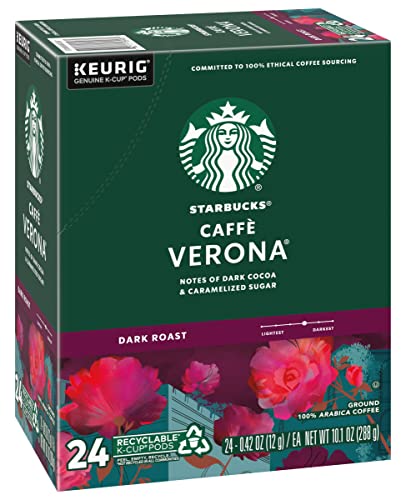 Starbucks K-Cup Coffee Pods, Naturally Flavored Coffee Variety Pack for Keurig Brewers, 100% Arabica, 1 Box (40 Pods)