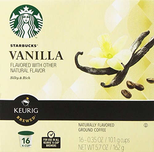 Starbucks K-Cup Coffee Pods, Naturally Flavored Coffee Variety Pack for Keurig Brewers, 100% Arabica, 1 Box (40 Pods)