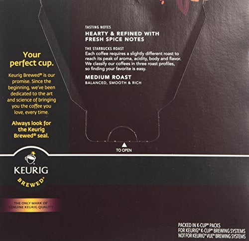 Starbucks K-Cup Coffee Pods, Naturally Flavored Coffee Variety Pack for Keurig Brewers, 100% Arabica, 1 Box (40 Pods)