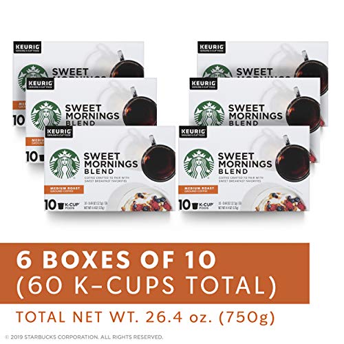 Starbucks K-Cup Coffee Pods, Naturally Flavored Coffee Variety Pack for Keurig Brewers, 100% Arabica, 1 Box (40 Pods)