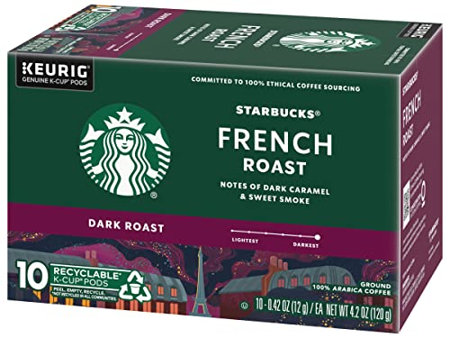 Starbucks K-Cup Coffee Pods, Naturally Flavored Coffee Variety Pack for Keurig Brewers, 100% Arabica, 1 Box (40 Pods)