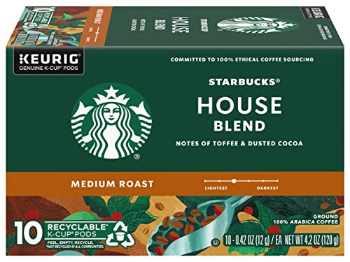 Starbucks K-Cup Coffee Pods, Naturally Flavored Coffee Variety Pack for Keurig Brewers, 100% Arabica, 1 Box (40 Pods)