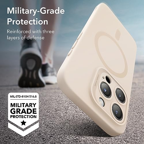 ESR for iPhone 16 Pro Max Case, Compatible with MagSafe, Shockproof Military-Grade Protection, Magnetic Phone Case for iPhone 16 Pro Max, Classic Hybrid Case (HaloLock), Clear