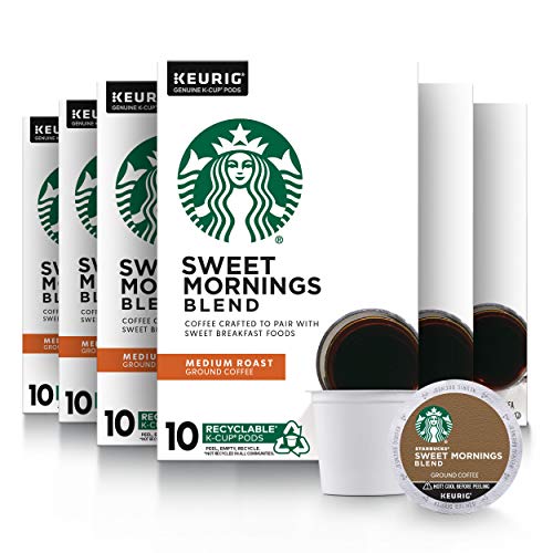 Starbucks K-Cup Coffee Pods, Naturally Flavored Coffee Variety Pack for Keurig Brewers, 100% Arabica, 1 Box (40 Pods)