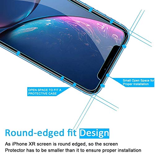 NEW'C 3 Pack Designed for iPhone 16, iPhone 15, iPhone 15 Pro (6.1 inches) Screen Protector Tempered Glass,Case Friendly Ultra Resistant