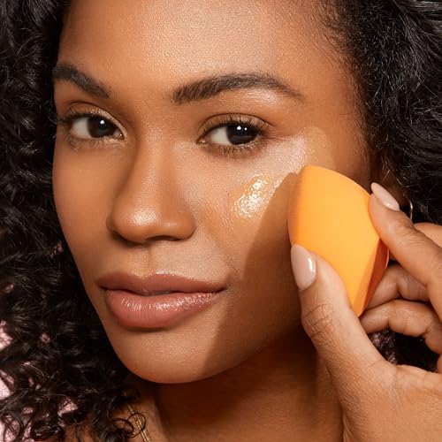 Real Techniques Brightening Concealer Makeup Brush + Eye Cream, Pink