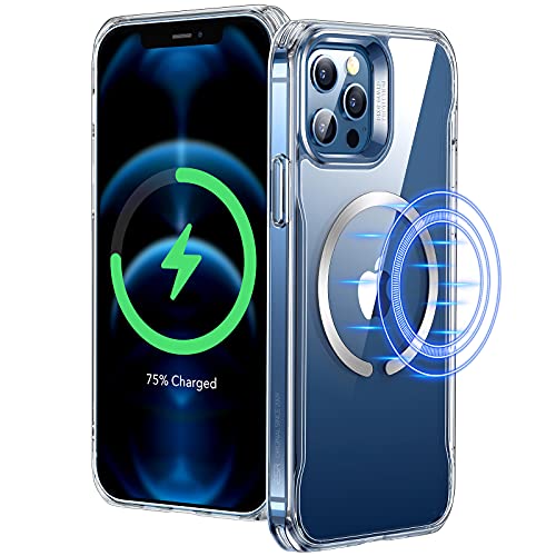 ESR for iPhone 16 Pro Max Case, Compatible with MagSafe, Shockproof Military-Grade Protection, Magnetic Phone Case for iPhone 16 Pro Max, Classic Hybrid Case (HaloLock), Clear