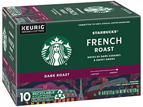 Starbucks K-Cup Coffee Pods, Naturally Flavored Coffee Variety Pack for Keurig Brewers, 100% Arabica, 1 Box (40 Pods)