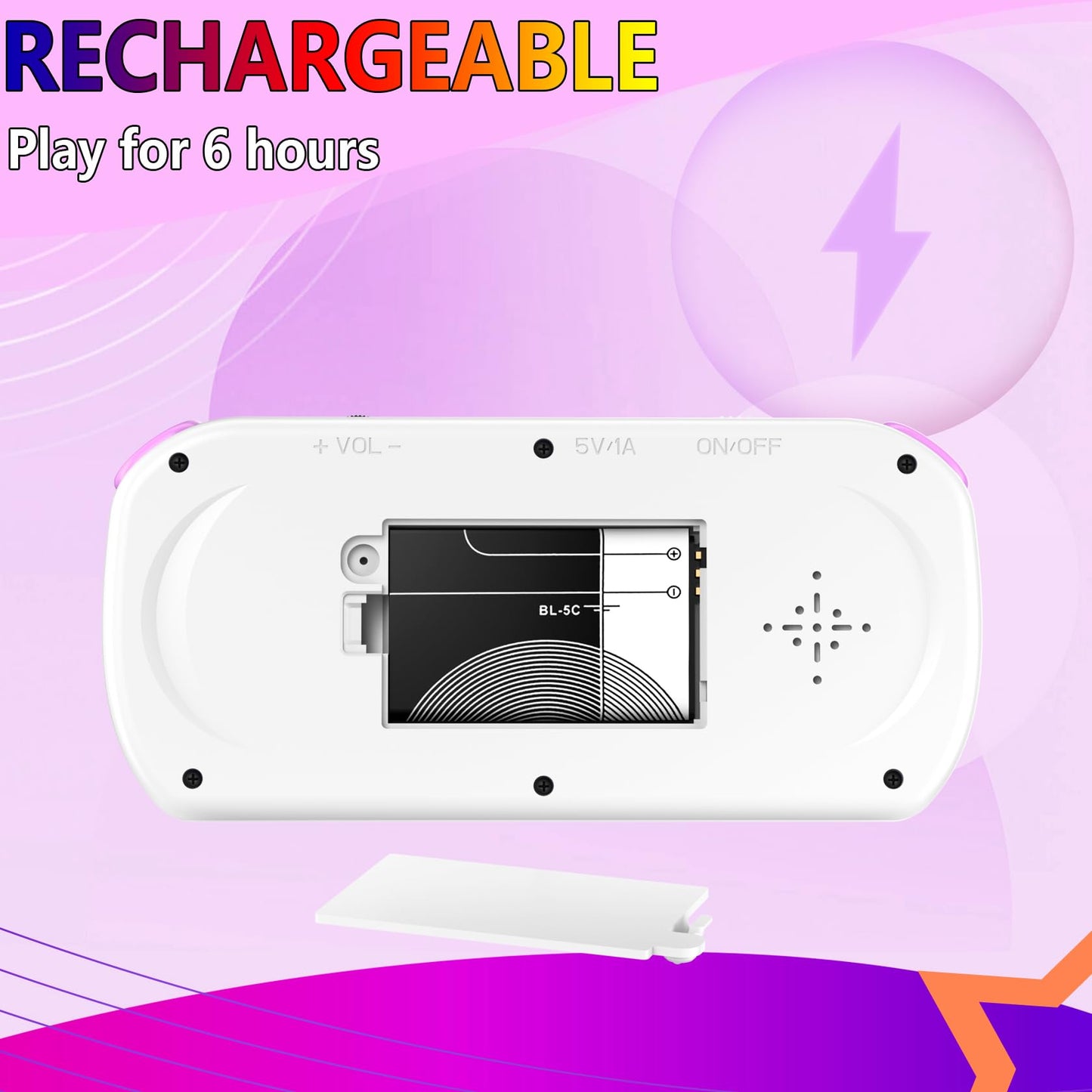 Handheld Game Console for Kids Preloaded 218 Retro Video Games, Portable Gaming Player with Rechargeable Battery 3.0" LCD Screen, Mini Arcade Electronic Toy Gifts for Boys Girls, Blue