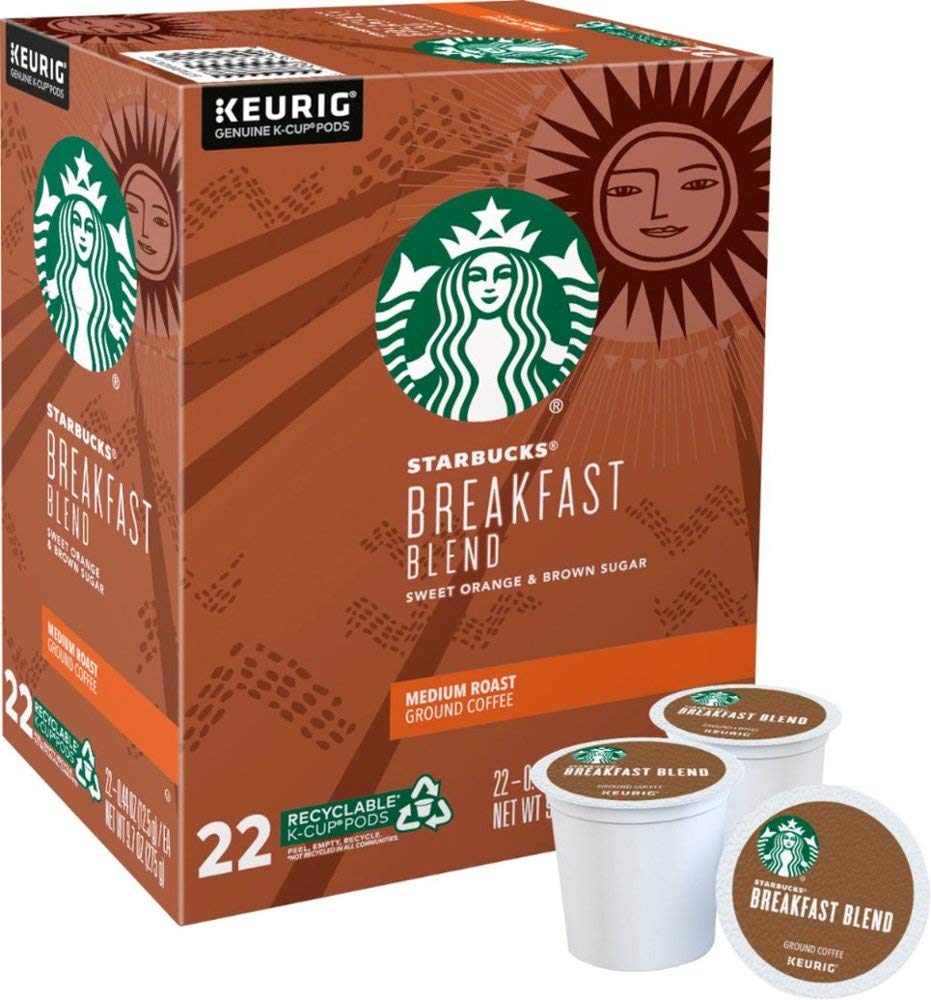 Starbucks K-Cup Coffee Pods, Naturally Flavored Coffee Variety Pack for Keurig Brewers, 100% Arabica, 1 Box (40 Pods)