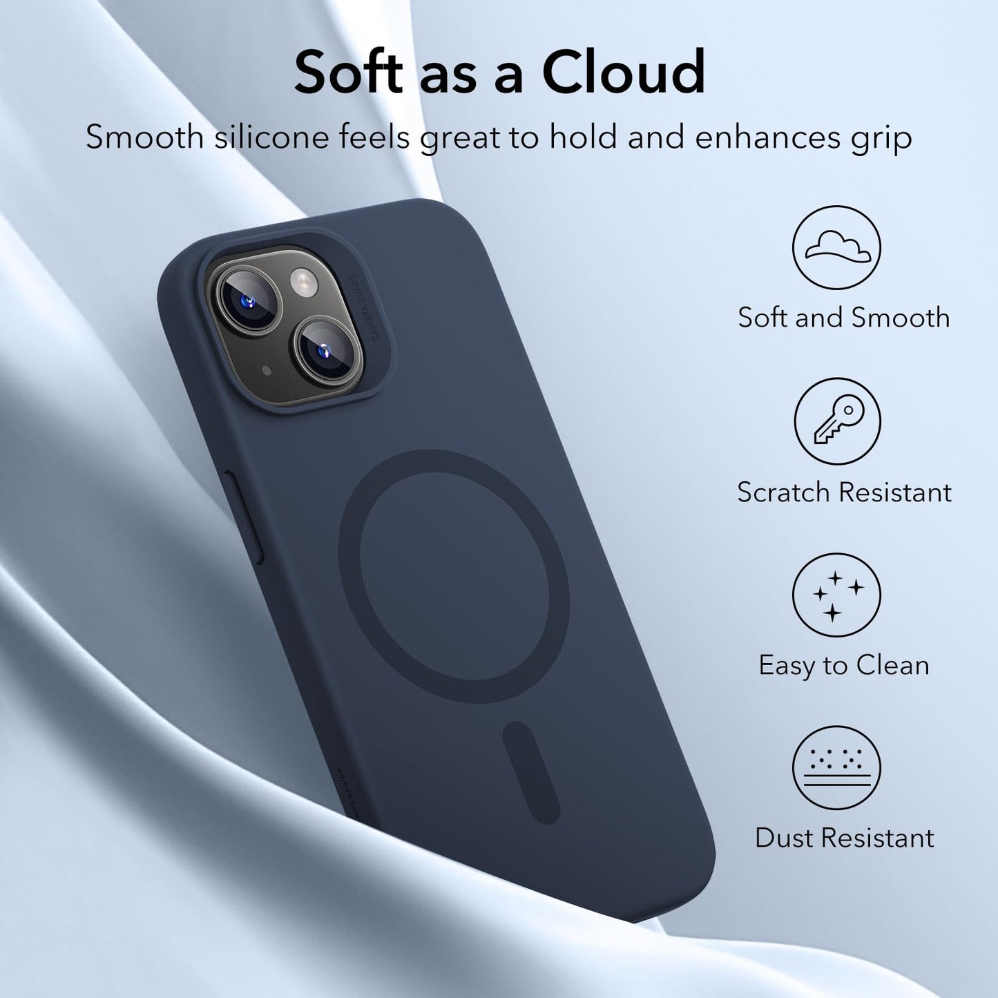 ESR for iPhone 16 Pro Max Case, Compatible with MagSafe, Shockproof Military-Grade Protection, Magnetic Phone Case for iPhone 16 Pro Max, Classic Hybrid Case (HaloLock), Clear