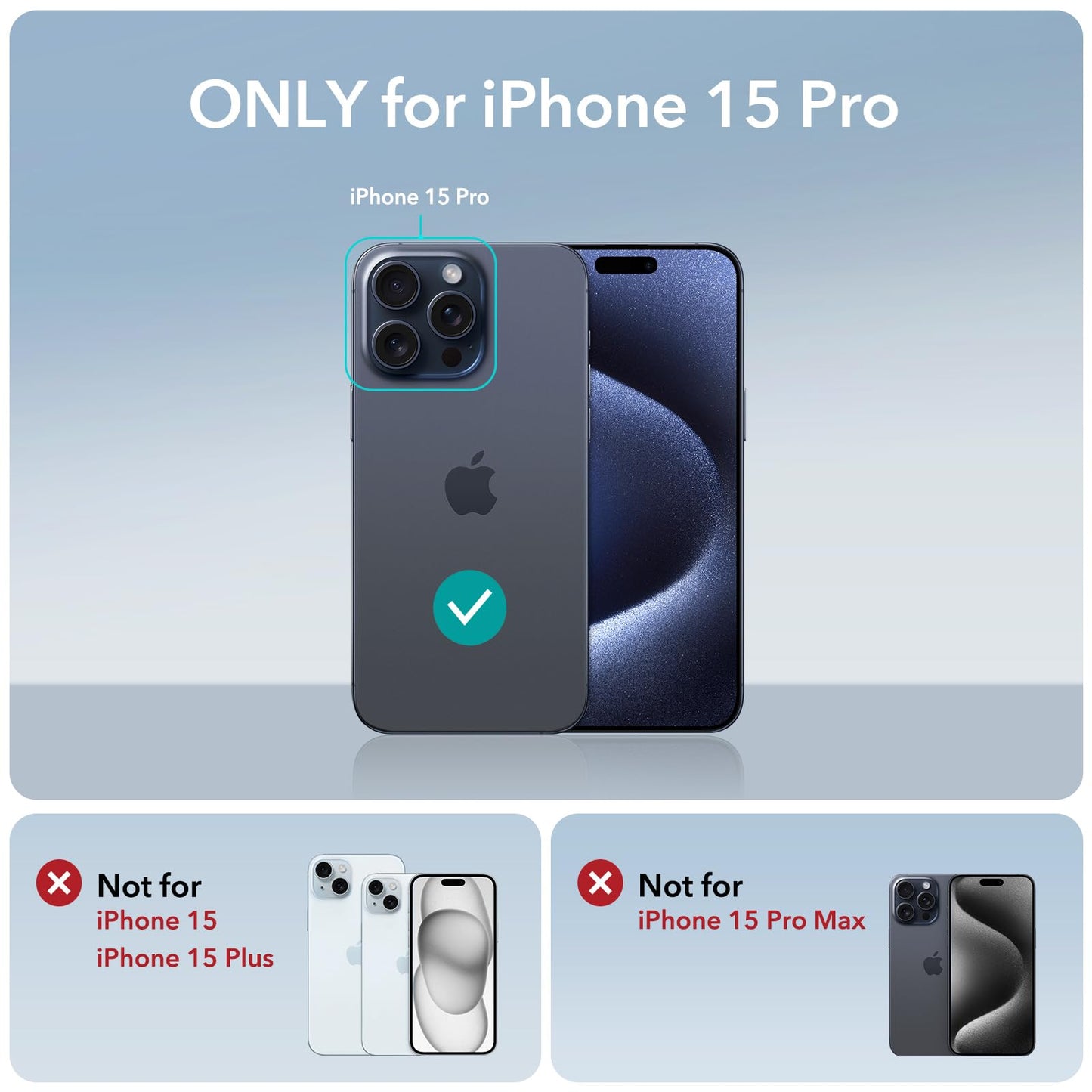 ESR for iPhone 16 Pro Max Case, Compatible with MagSafe, Shockproof Military-Grade Protection, Magnetic Phone Case for iPhone 16 Pro Max, Classic Hybrid Case (HaloLock), Clear