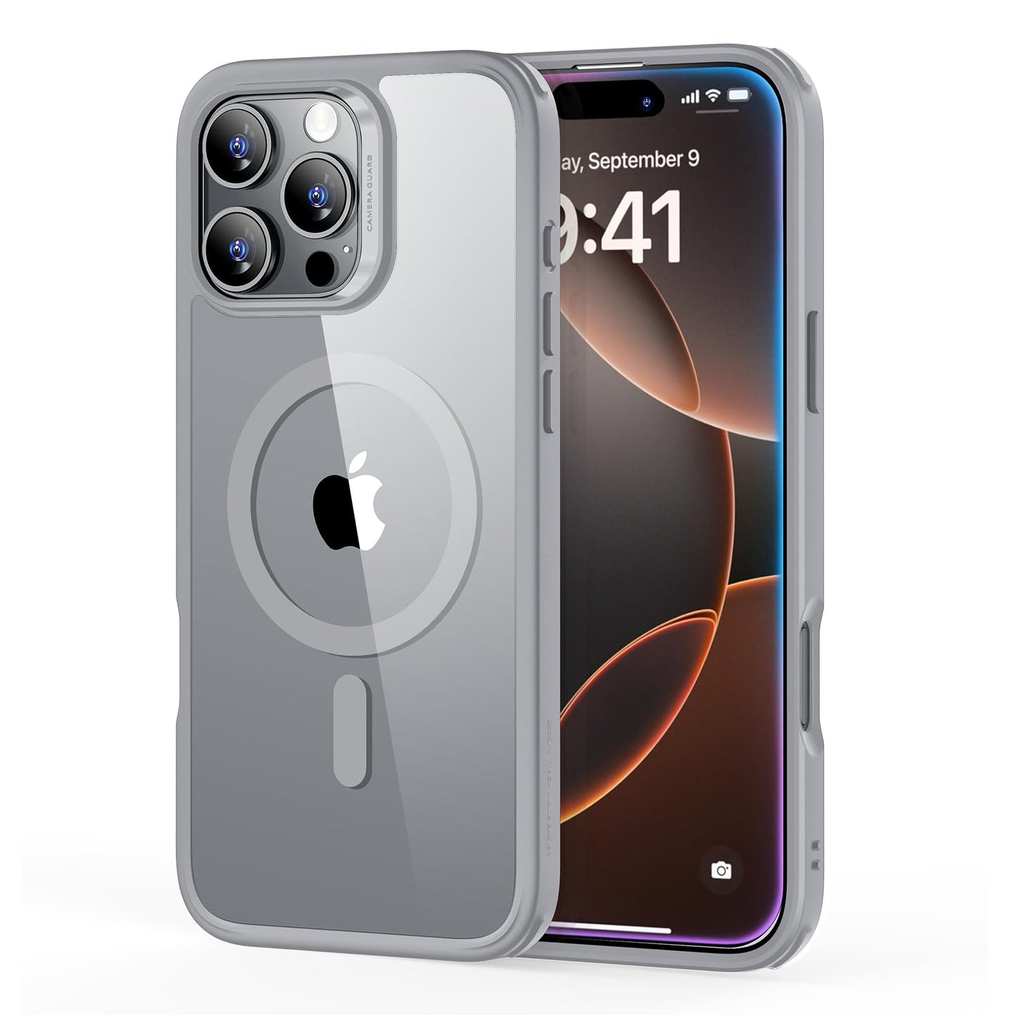 ESR for iPhone 16 Pro Max Case, Compatible with MagSafe, Shockproof Military-Grade Protection, Magnetic Phone Case for iPhone 16 Pro Max, Classic Hybrid Case (HaloLock), Clear