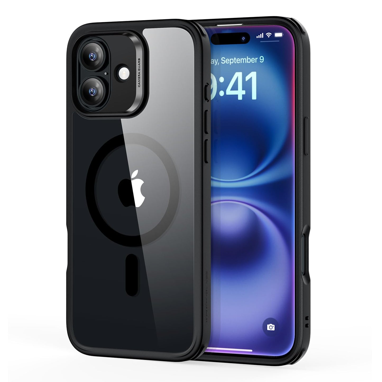 ESR for iPhone 16 Pro Max Case, Compatible with MagSafe, Shockproof Military-Grade Protection, Magnetic Phone Case for iPhone 16 Pro Max, Classic Hybrid Case (HaloLock), Clear