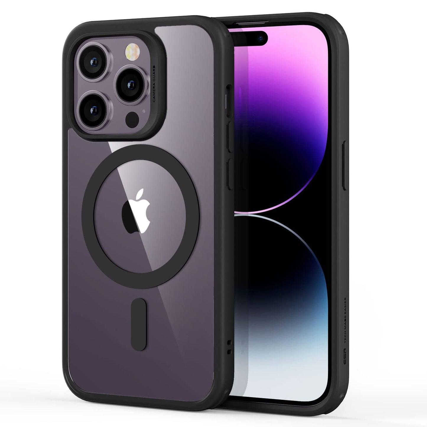 ESR for iPhone 16 Pro Max Case, Compatible with MagSafe, Shockproof Military-Grade Protection, Magnetic Phone Case for iPhone 16 Pro Max, Classic Hybrid Case (HaloLock), Clear