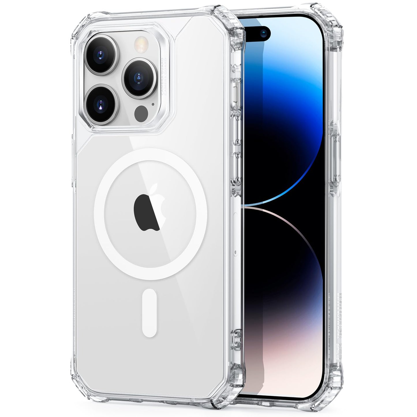 ESR for iPhone 16 Pro Max Case, Compatible with MagSafe, Shockproof Military-Grade Protection, Magnetic Phone Case for iPhone 16 Pro Max, Classic Hybrid Case (HaloLock), Clear