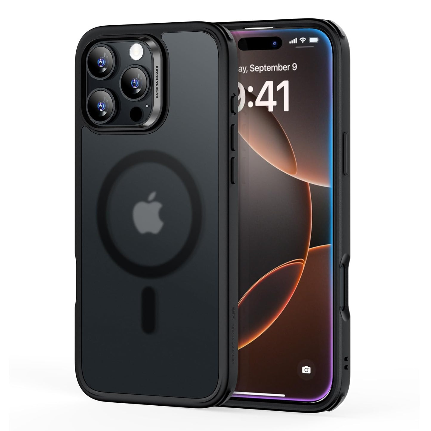 ESR for iPhone 16 Pro Max Case, Compatible with MagSafe, Shockproof Military-Grade Protection, Magnetic Phone Case for iPhone 16 Pro Max, Classic Hybrid Case (HaloLock), Clear