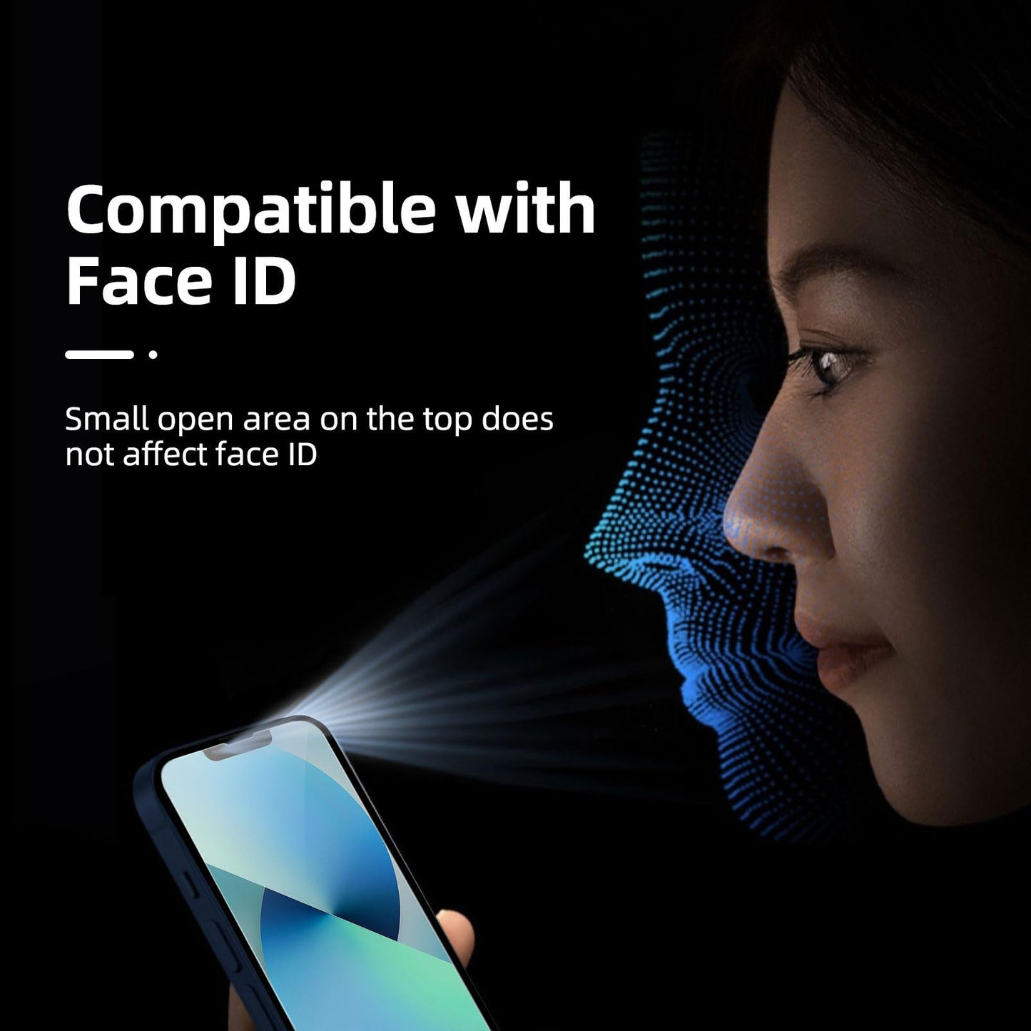 NEW'C 3 Pack Designed for iPhone 16, iPhone 15, iPhone 15 Pro (6.1 inches) Screen Protector Tempered Glass,Case Friendly Ultra Resistant