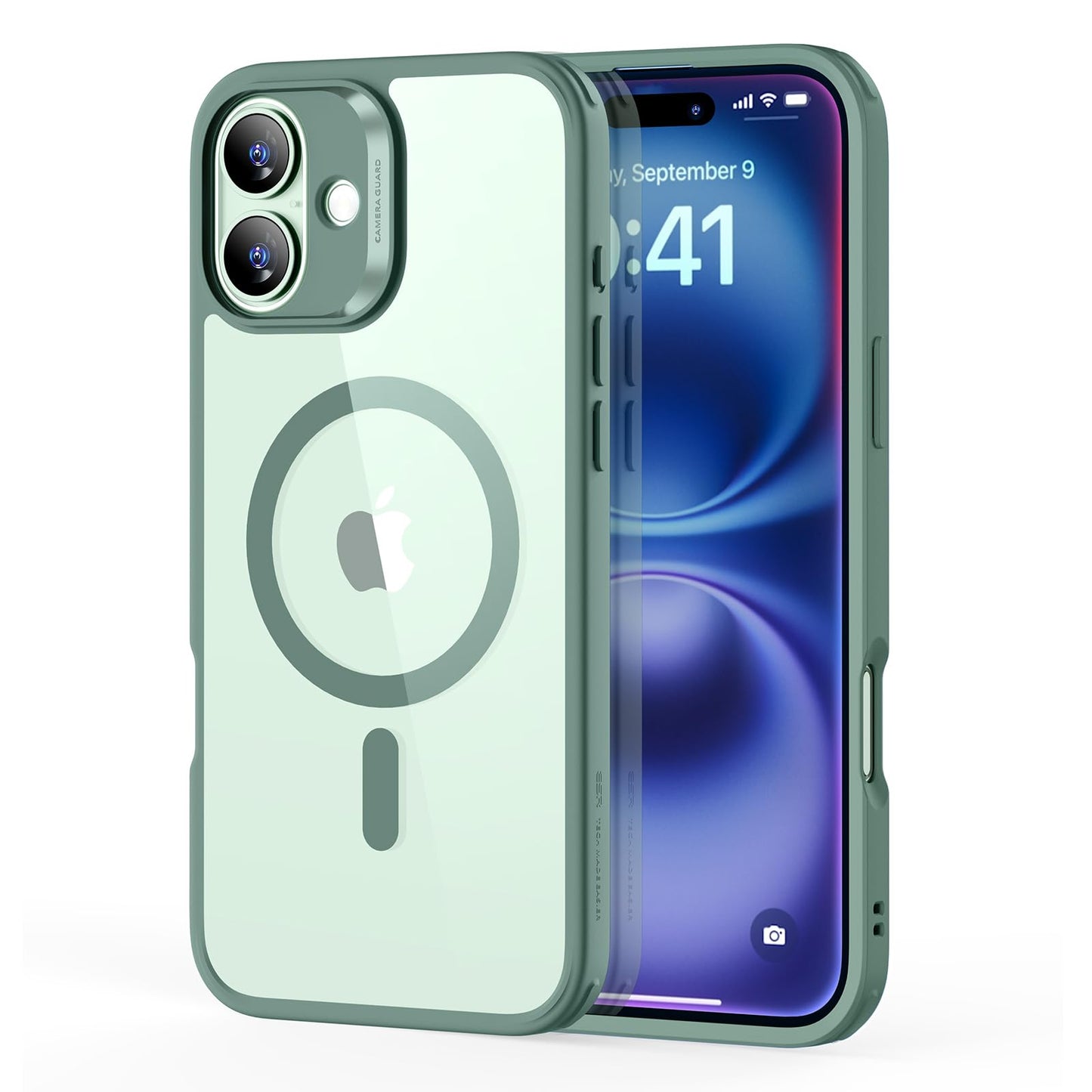 ESR for iPhone 16 Pro Max Case, Compatible with MagSafe, Shockproof Military-Grade Protection, Magnetic Phone Case for iPhone 16 Pro Max, Classic Hybrid Case (HaloLock), Clear