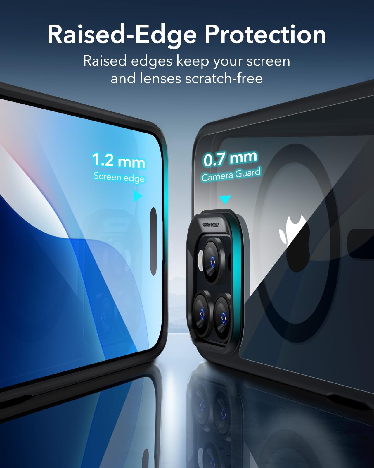 ESR for iPhone 16 Pro Max Case, Compatible with MagSafe, Shockproof Military-Grade Protection, Magnetic Phone Case for iPhone 16 Pro Max, Classic Hybrid Case (HaloLock), Clear