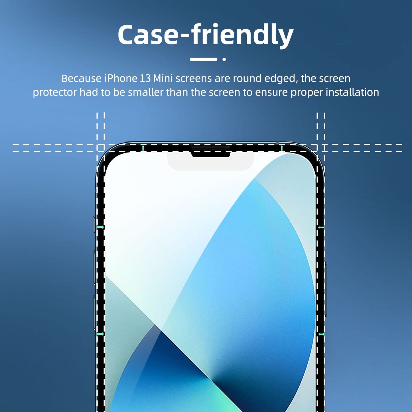 NEW'C 3 Pack Designed for iPhone 16, iPhone 15, iPhone 15 Pro (6.1 inches) Screen Protector Tempered Glass,Case Friendly Ultra Resistant