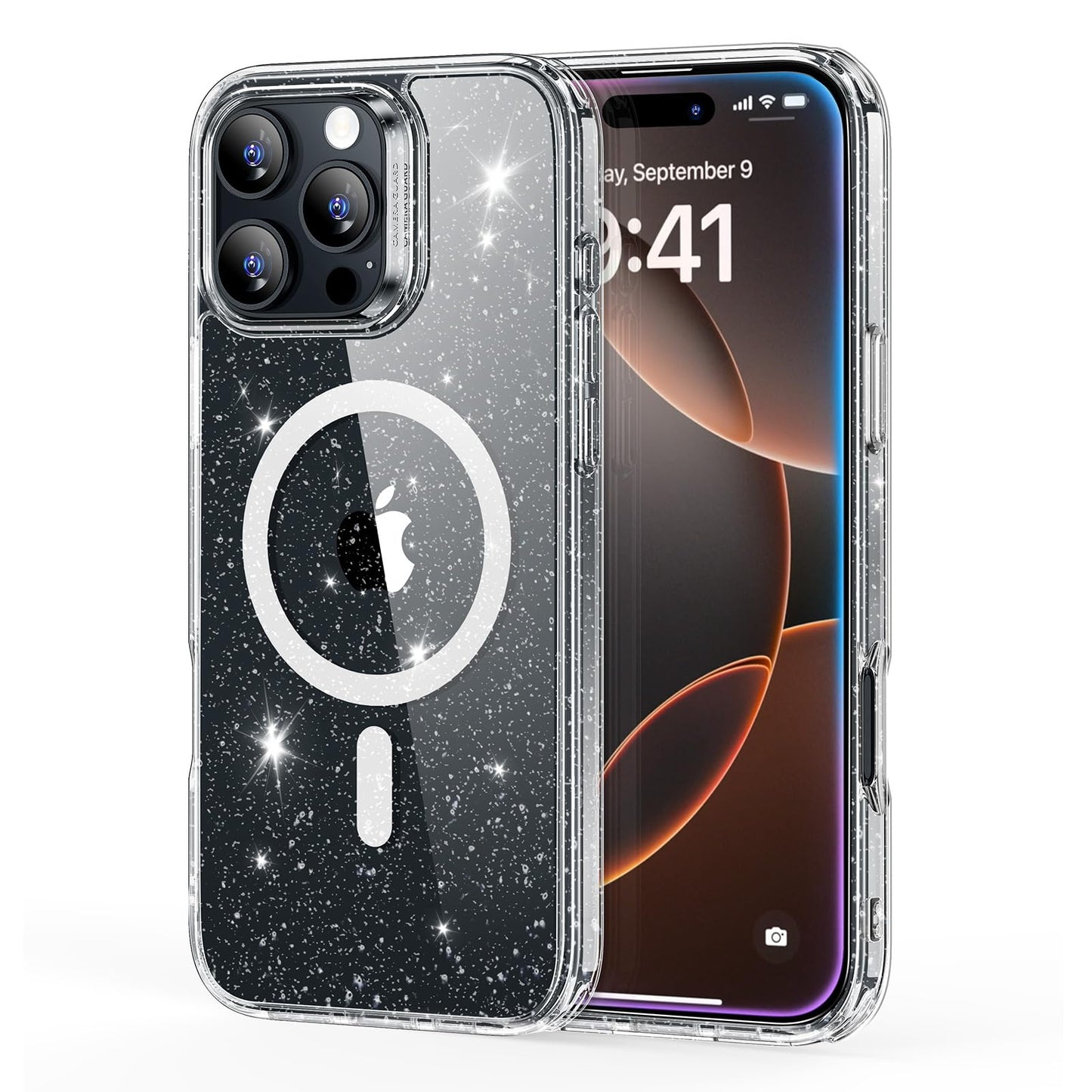 ESR for iPhone 16 Pro Max Case, Compatible with MagSafe, Shockproof Military-Grade Protection, Magnetic Phone Case for iPhone 16 Pro Max, Classic Hybrid Case (HaloLock), Clear