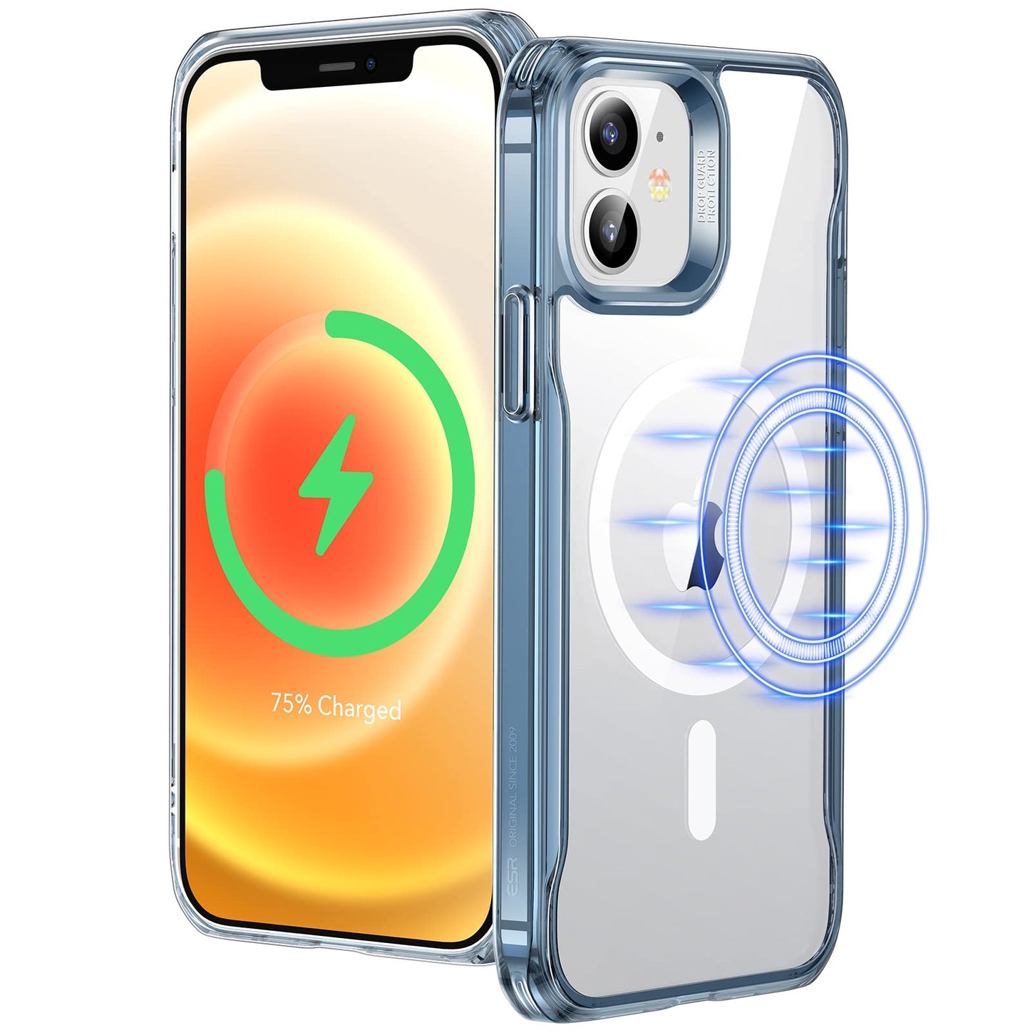 ESR for iPhone 16 Pro Max Case, Compatible with MagSafe, Shockproof Military-Grade Protection, Magnetic Phone Case for iPhone 16 Pro Max, Classic Hybrid Case (HaloLock), Clear