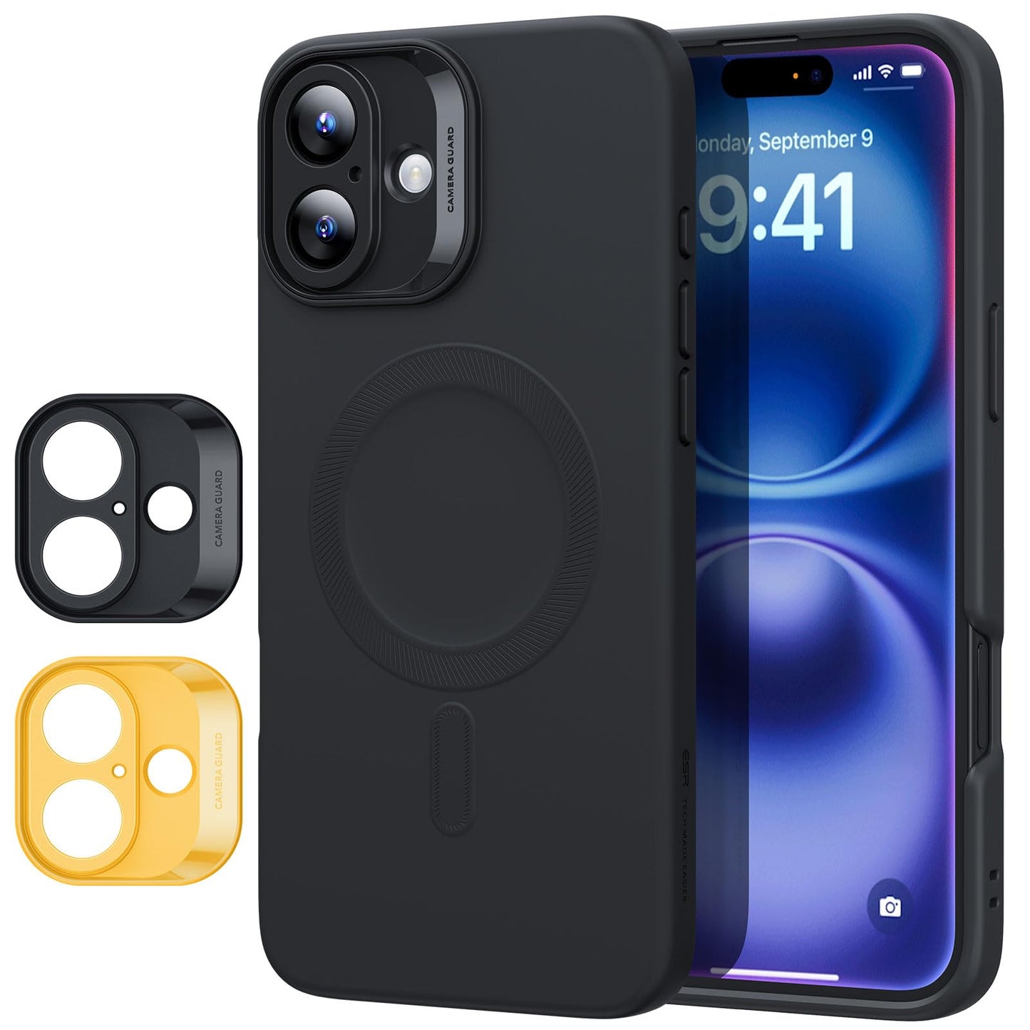 ESR for iPhone 16 Pro Max Case, Compatible with MagSafe, Shockproof Military-Grade Protection, Magnetic Phone Case for iPhone 16 Pro Max, Classic Hybrid Case (HaloLock), Clear