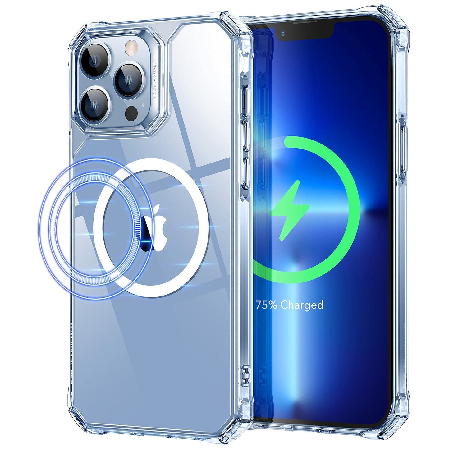ESR for iPhone 16 Pro Max Case, Compatible with MagSafe, Shockproof Military-Grade Protection, Magnetic Phone Case for iPhone 16 Pro Max, Classic Hybrid Case (HaloLock), Clear
