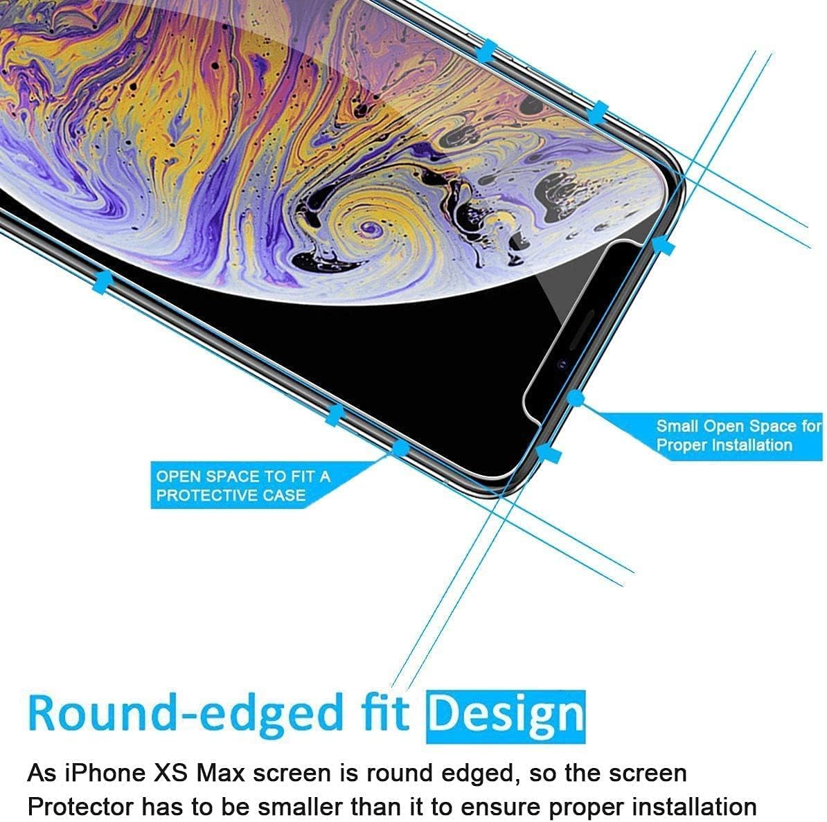 NEW'C 3 Pack Designed for iPhone 16, iPhone 15, iPhone 15 Pro (6.1 inches) Screen Protector Tempered Glass,Case Friendly Ultra Resistant