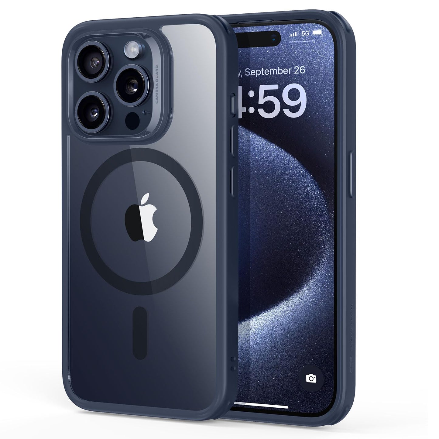 ESR for iPhone 16 Pro Max Case, Compatible with MagSafe, Shockproof Military-Grade Protection, Magnetic Phone Case for iPhone 16 Pro Max, Classic Hybrid Case (HaloLock), Clear