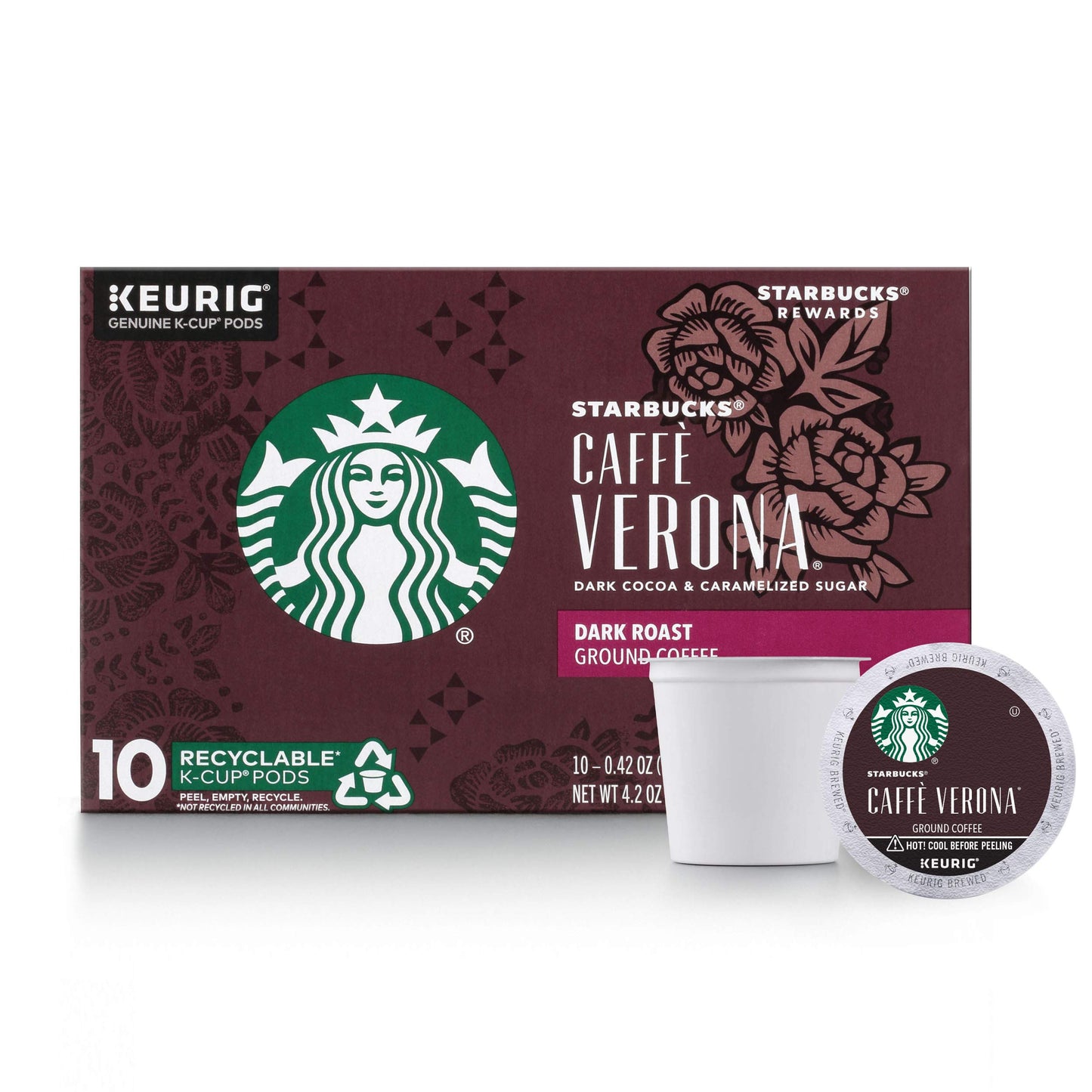 Starbucks K-Cup Coffee Pods, Naturally Flavored Coffee Variety Pack for Keurig Brewers, 100% Arabica, 1 Box (40 Pods)
