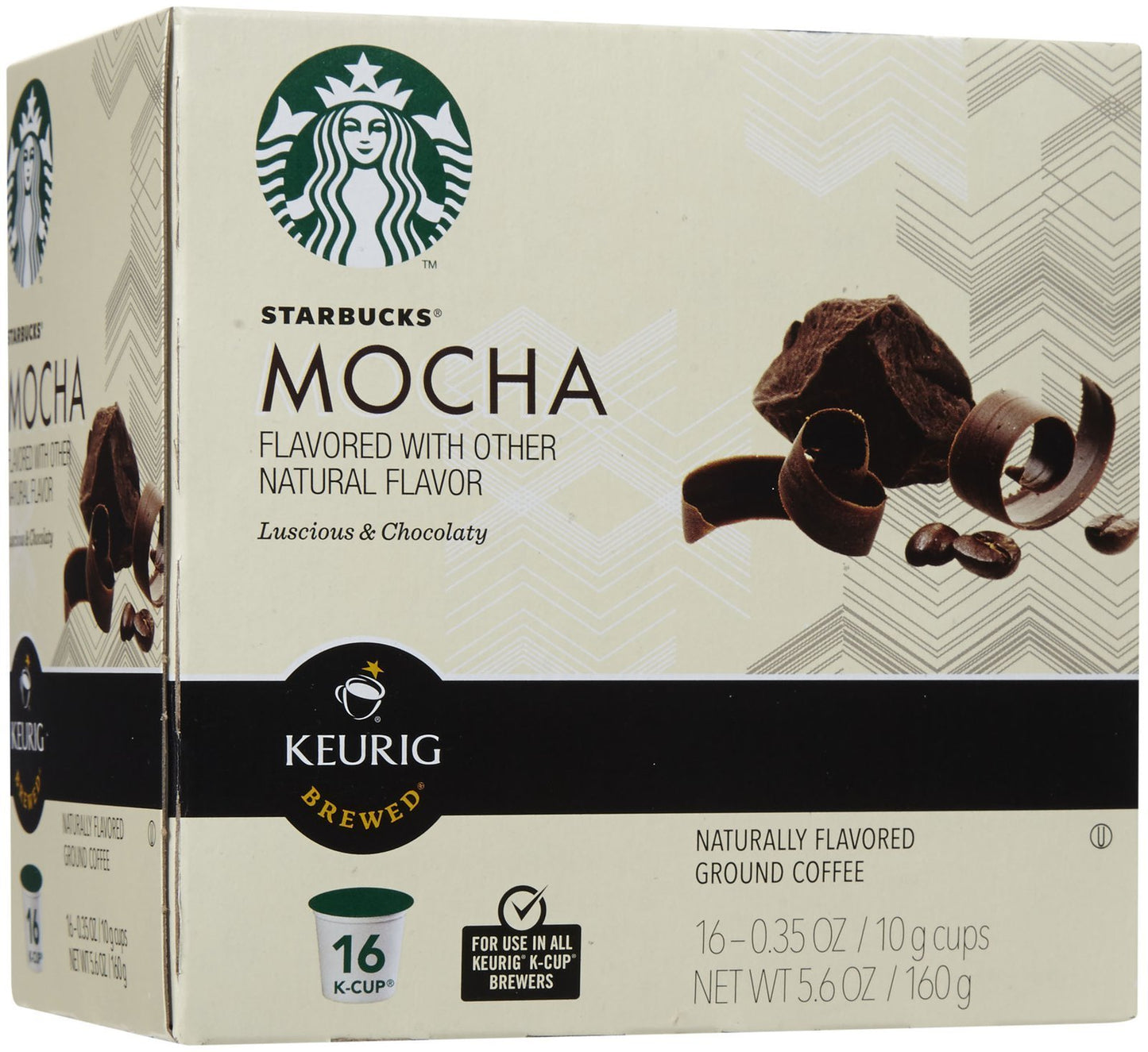 Starbucks K-Cup Coffee Pods, Naturally Flavored Coffee Variety Pack for Keurig Brewers, 100% Arabica, 1 Box (40 Pods)