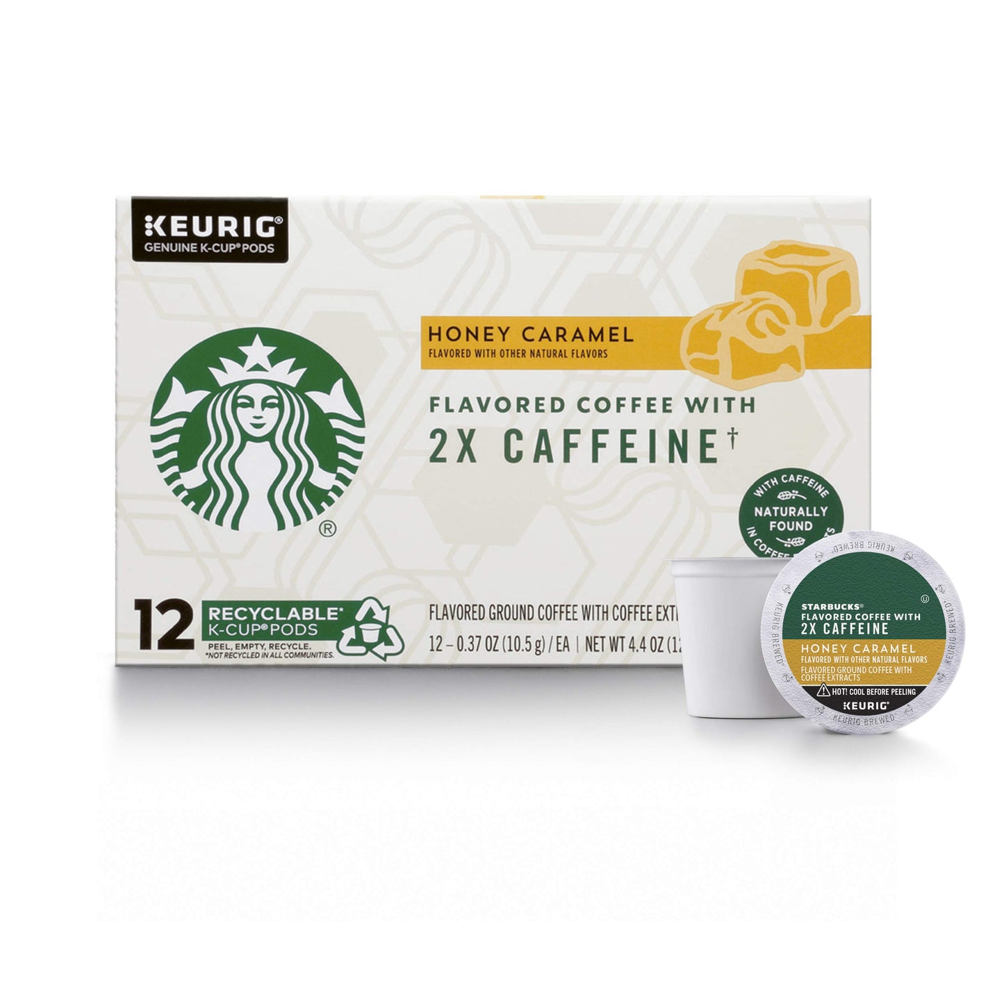Starbucks K-Cup Coffee Pods, Naturally Flavored Coffee Variety Pack for Keurig Brewers, 100% Arabica, 1 Box (40 Pods)