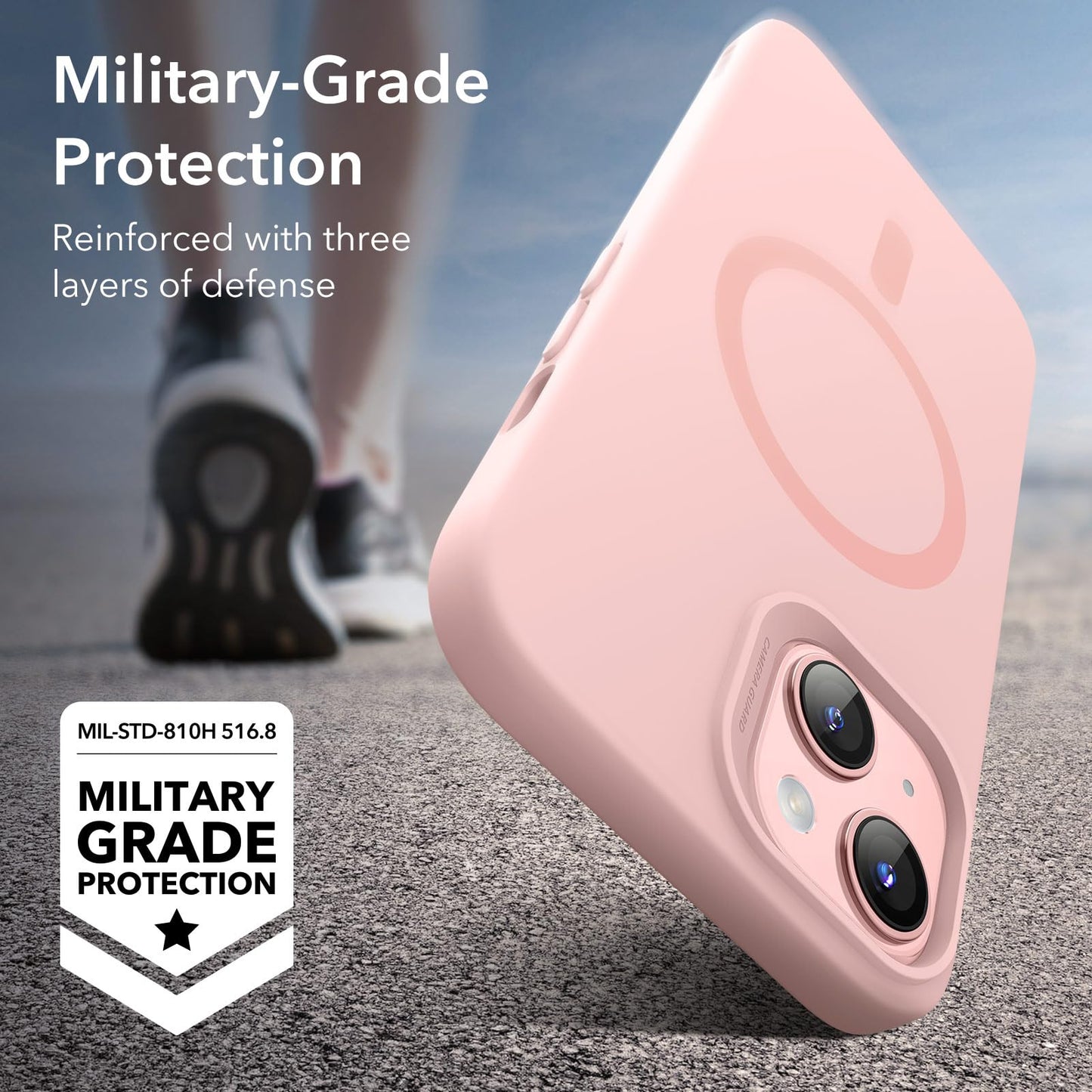 ESR for iPhone 16 Pro Max Case, Compatible with MagSafe, Shockproof Military-Grade Protection, Magnetic Phone Case for iPhone 16 Pro Max, Classic Hybrid Case (HaloLock), Clear