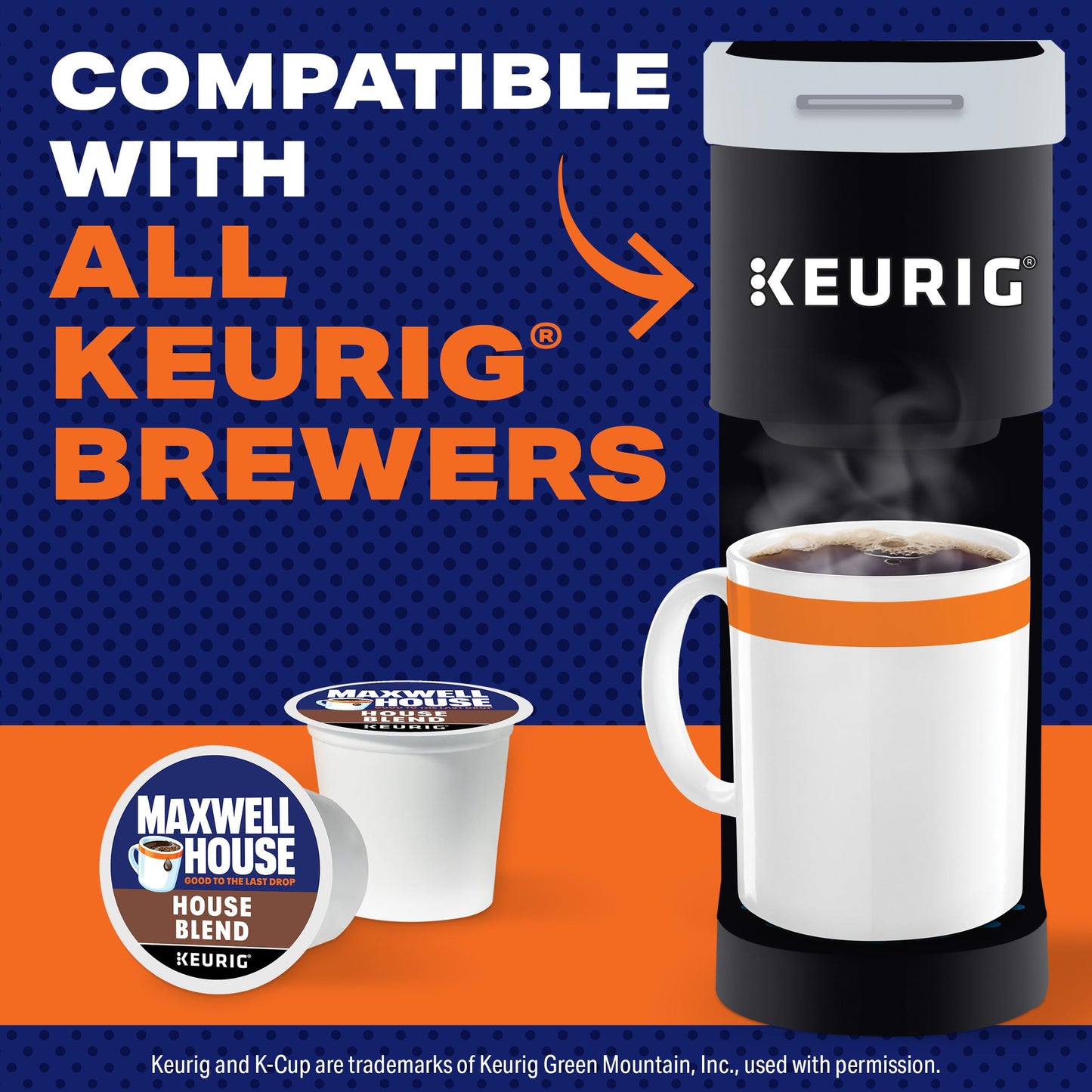 Maxwell House House Blend Medium Roast K-Cup Coffee Pods (84 ct Box)