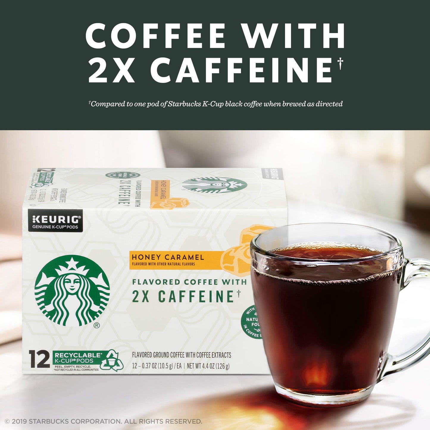 Starbucks K-Cup Coffee Pods, Naturally Flavored Coffee Variety Pack for Keurig Brewers, 100% Arabica, 1 Box (40 Pods)