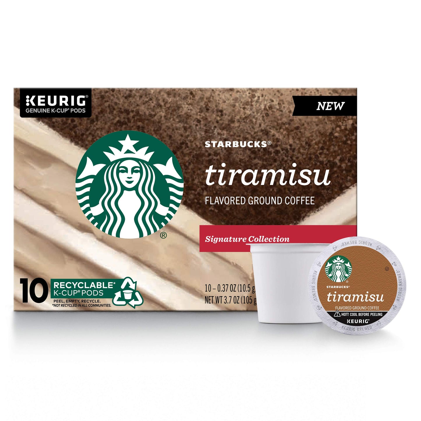 Starbucks K-Cup Coffee Pods, Naturally Flavored Coffee Variety Pack for Keurig Brewers, 100% Arabica, 1 Box (40 Pods)
